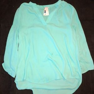 Light blue blouse